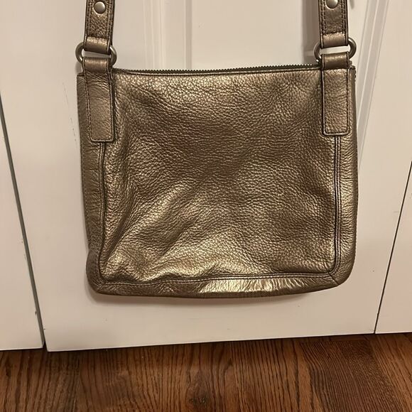 Fossil marlow leather crossbody metallic gold - Picture 5 of 8